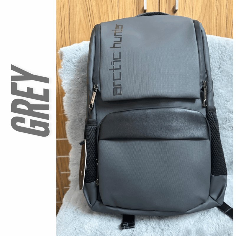 Arctic Hunter B00532 (Grey) Laptop Casual Multi-Function Oxford Waterproof Backpack Bag - Image 2